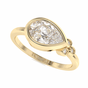 2.00CT Anillo de compromiso de diamantes de pera para mujer - Product Image 1