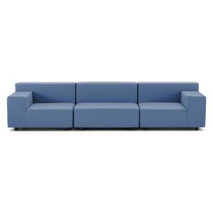 Sofá Seccional Minimalista de Tres Plazas Plastics Tech, Muebles Cuadrados para Sala de Estar con Diseño Tapizado - Product Image 4