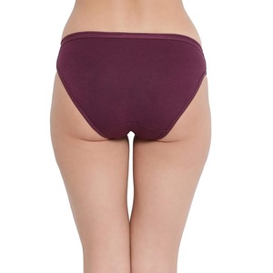 Conception OEM sur mesure 100% coton couleur marron solide culottes pour femmes culotte taille basse pour femmes au meilleur prix du Bangladesh - Product Image 2