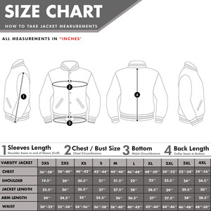 Latest Luxury Letterman Custom Chenille Embroidery <b>Patch</b> Work Leather Sleeves Men's Letterman Varsity <b>Jacket</b> - Product Image 4