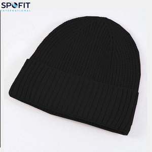 Bonnet en tricot 100% coton doux et chaud unisexe pour l'automne et l'hiver, couleur unie, respirant, imperméable, jacquard, pour les voyages et la plage, 2025-2026 - Product Image 3