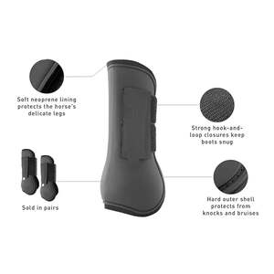 Bottes de brossage en néoprène pour chevaux Bottes de protection des jambes Sécurité Horse Wraps Wear Equestrian Horse Riding Equine Veterinary Equipment - Product Image 6