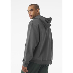 <b>Grey</b> Custom Embroidery Pullover Oversized Heavyweight Streetwear <b>Sweatshirt</b> Essentials Hoodie for Men - Product Image 5