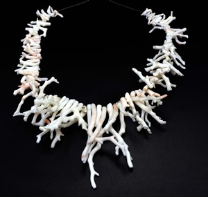 Collar de perlas blancas naturales con cuentas grandes de branchi gruesas Joyas de piedras preciosas de 18 pulgadas 85X4MM 16X2MM () - Product Image 3