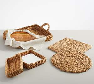 Mantel individual redondo tejido a mano Beachcomber - Product Image 5