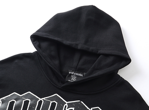 Sweat à capuche Y2K surdimensionné en coton 100% imperméable de haute qualité, tissu éponge épais, fermeture éclair unie, vente chaude, OEM - Product Image 6