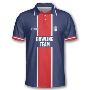 Camisetas de bolos de alto rendimiento para jugadores de liga con tejido que controla la humedad y nombres, números y colores personalizados - Product Image 2