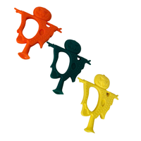 Jouet de dentition souple en silicone en forme d'épouvantail pour bébés de 0 à 24 mois, jouet de dentition flexible