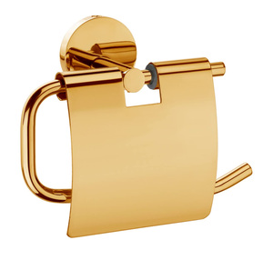 Porte-papier toilette en métal plaqué or personnalisable Idéal pour les hôtels et les écoles pour enfants Avec couleur et taille personnalisées - Product Image 1