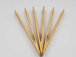 แหนบทำครัวจากเวียดนามเป็นมิตรต่อธรรมชาติ,แหนบสลักโลโก้ด้วยเลเซอร์ OEM แบบกำหนดเองได้ - Product Image 6