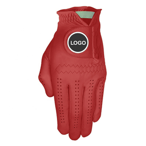 Offre spéciale Gants de golf avec impression en cuir personnalisés Gants de golf durables en cuir de chèvre souple avec logo personnalisé - Product Image 5