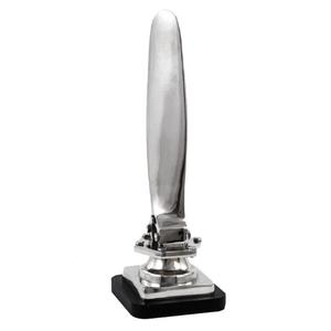 Métal Artisanat Décoratif Hélice Sculpture Table Objet Vente Chaude En Fonte D'aluminium Hélice Pilier Table Accent Décoration - Product Image 2