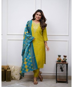 Exclusivo indio paquistaní Kurta Kurti Eid Party Wear Boutique Style Gharara señoras traje cosido - Product Image 1