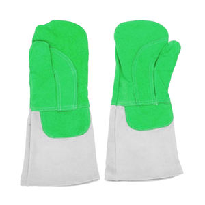 Nouveaux gants de soudage en cuir à doigt complet de qualité avec des gants en cuir améliorés hydrofuges à paume rembourrée pour hommes - Product Image 3