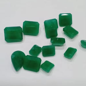 Certificat 7x5mm 3 Cts pierre émeraude synthétique coupe émeraude hydrothermale pierre précieuse émeraude colombienne cultivée en laboratoire - Product Image 2