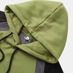 Haute qualité prix de gros à manches longues solide hiver décontracté polaire poche sweat à capuche pour hommes - Product Image 5