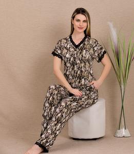 Conjunto de Pijama de Viscosa para Mujer, Calidad Turca, Suave y Transpirable, Manga Larga, Hecho en Turquía, Ropa de Dormir de Alta Calidad - Product Image 4