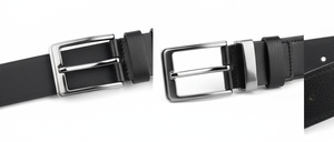 Design exclusif de haute qualité Ceinture en cuir noir élégant Midnight Edge de haute qualité de Divine International - Product Image 4