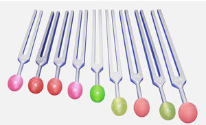 Diapason Radical Sacred Solfeggio 9 pièces avec boules colorées - Pochette et activateur... - Product Image 2