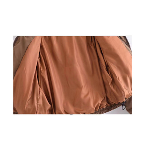 Blouson rembourré pour femmes avec logo personnalisé OEM Blouson rembourré blouson bombardier à la mode personnalisé blouson à col montant - Product Image 3