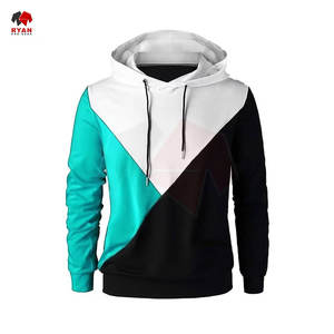 เสื้อฮู้ดผู้ชายพรีเมียม สไตล์คัลเลอร์บล็อก บริการสร้างแบรนด์ตามสั่ง รับผลิตแบบ OEM และ ODM เสื้อผ้าฤดูหนาวมีฮู้ด - Product Image 3