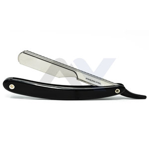 Nuevas maquinillas de afeitar de peluquero Mango de plástico negro OEM/Maquinillas de afeitar de salón Acero inoxidable Mejor calidad Precio al por mayor Maquinillas de afeitar - Product Image 1