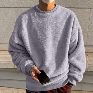 Sweat-shirt décontracté surdimensionné pour hommes de haute qualité 100% coton chemises pour hommes personnaliser la conception sweats à col rond - Product Image 2