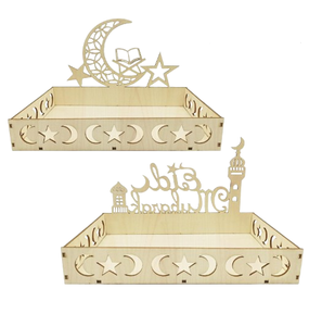 Bougeoir étoile de lune en métal doré pour les célébrations musulmanes de l'Aïd Mubarak Ramadan. - Product Image 2