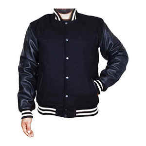 Logotipo personalizado ligero Letterman chaqueta de moda suelta de talla grande cálido Varsity chaquetas - Product Image 3