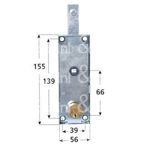 ล็อคสำหรับประตูเหนือศีรษะ ทรงกระบอกกลม - Product Image 1