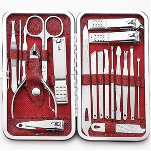 Ensemble d'instruments de greffe de cheveux Endo Tech en acier inoxydable, coupe-ongles et ciseaux avec étui en cuir, certifié MOL - Product Image 1