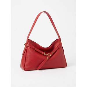 Sac à bandoulière souple en cuir Dollaro véritable pour femme Art. 26084-Fabriqué en Italie" - Product Image 1