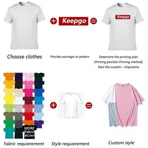 220 Gsm haute qualité 100% coton grande taille Mans T-shirts personnalisé blanc unisexe surdimensionné t-shirt - Product Image 4
