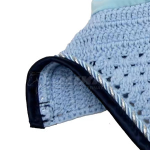 Noise Reducing Horse Riding Ear <b>Bonnet</b> With Comfortable Fit And Durable Crochet Construction - Product Image 4