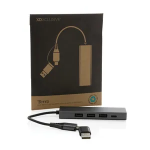 Hub USB Ecologico RCS in Materiale Riciclato, Gadget Promozionale per Pubblici Attenti all'Ambiente - Product Image 5