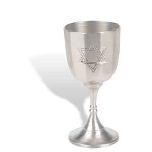 Copa de Vino de Latón Premium de Fábrica India Directa, Baño de Níquel Plateado, Copa Kiddush Personalizada, Diseño Moderno, Precio Bajo, Superventas - Product Image 4