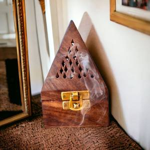 Portavelas de Madera y Metal de Diseño Moderno, Hecho a Mano, con Forma de Templo, Decoración para el Hogar de Pascua, Directo de Fábrica - Product Image 2