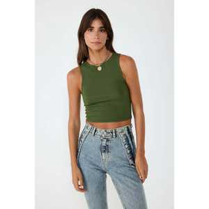 Top Corto sin Mangas con Cuello Redondo - Product Image 2