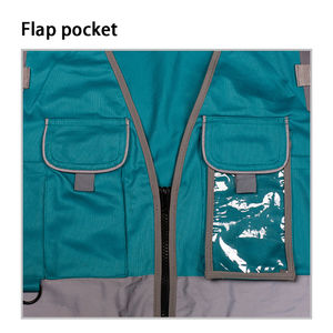 El mejor chaleco de seguridad reflectante impermeable de alta visibilidad con chalecos de seguridad de trabajo con múltiples bolsillos - Product Image 5