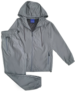 Ensemble de survêtements coupe-vent unisexe 2 pièces en velours Survêtement coupe-vent pour hommes et femmes avec pantalon cargo pour l'hiver - Product Image 5