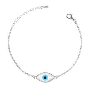 สร้อยข้อมือ CLARA Marquise Evil Eye ประดับด้วยเงินแท้ 925 สร้อยข้อมือเสน่ห์อันงดงาม - Product Image 1