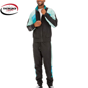 Terzo Sports Chándal cortavientos transpirable ligero ecológico informal para hombre de talla grande estampado cómodo - Product Image 3