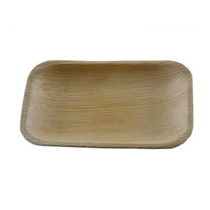 Meilleures ventes d'assiettes jetables biodégradables Plateaux rectangulaires en feuille de palmier disponibles en différentes tailles - Product Image 1