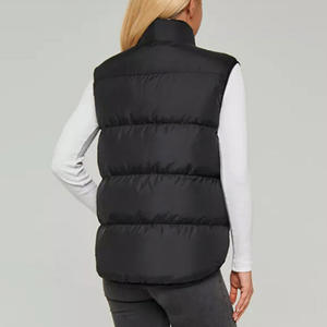 Tallas personalizadas para mujer al por mayor, chaleco acolchado liso a la moda, chaleco acolchado con logotipo personalizado impreso para mujer - Product Image 6