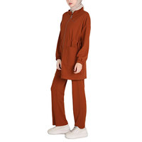 Vêtements d'entraînement décontractés, modestes, écologiques, respirants et extensibles, en Spandex/Polyester personnalisé, pour toutes les saisons, ensemble en gros