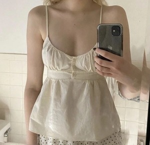 Camiseta vaquera con espalda abierta para mujer, camiseta vaquera sin mangas con cuello alto a la moda, camiseta sin mangas para salir de verano - Product Image 2