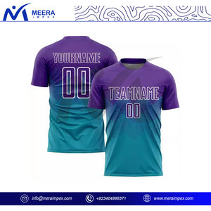 Camiseta de fútbol transpirable de secado rápido con logotipo personalizado para hombre, camiseta de fútbol de equipo, uniforme de club, proveedor de ropa deportiva de entrenamiento - Product Image 2