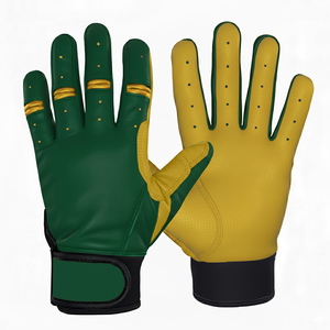 Wholesale <b>Baseball</b> Batting <b>Gloves</b> Custom Logo Premium Grip Durable Leather Adult Youth Practice Match <b>Gloves</b> - Product Image 3