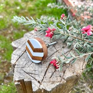 Perilla de puerta de madera moderna hecha a mano 2024, perilla de cajón de hueso de forma única para armarios de cocina para baño, dormitorio, tocador - Product Image 2