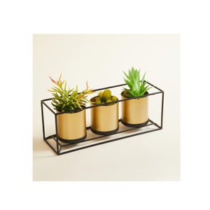 Most Precious Metal <b>Planter</b> Golden with Black Stand <b>Gold</b> Matte Design Flower Pots Metal <b>Planter</b> in Budget-friendly Price <b>Planter</b> - Product Image 5